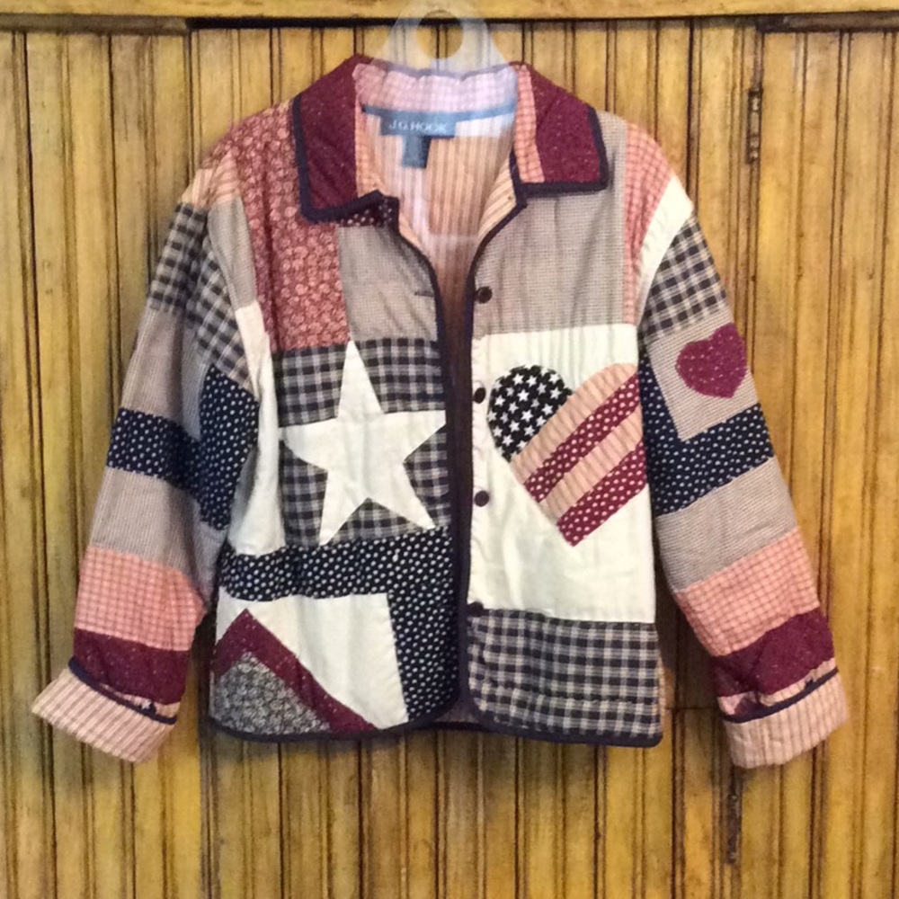Vintage J.G. Hook Patriotic Quilted Jacket